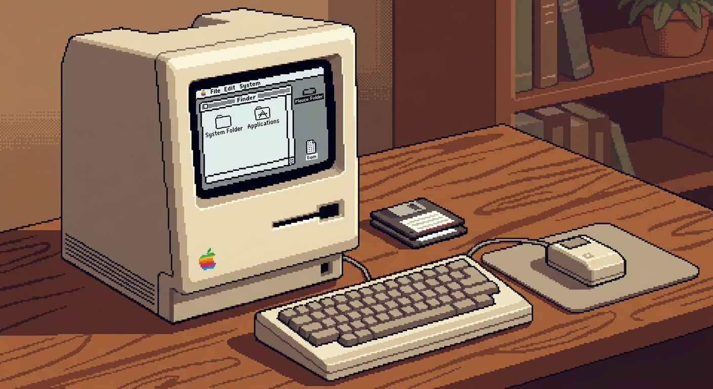 apple mac pixel art