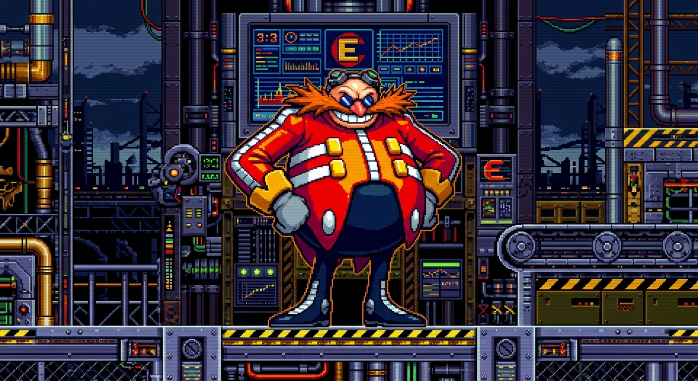 Dr Robotnix, pixel art