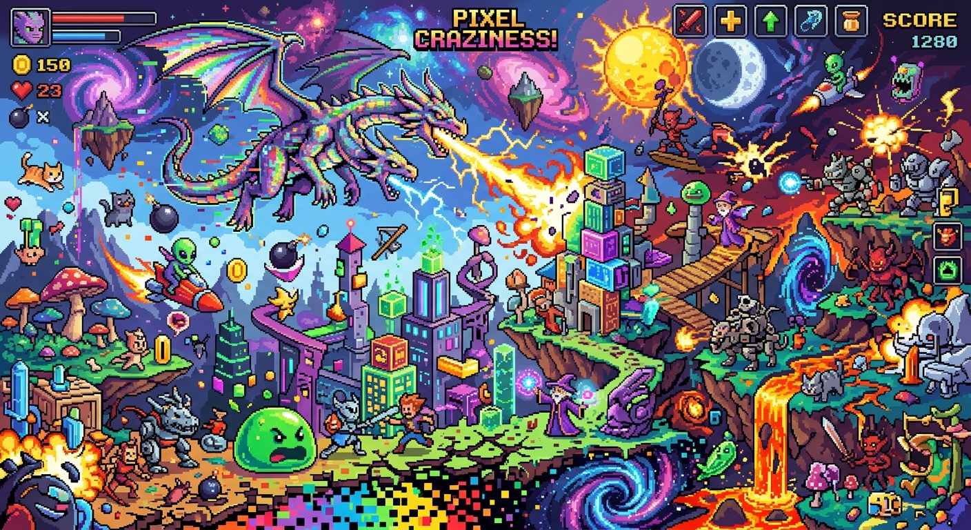 pixel art gone crazy