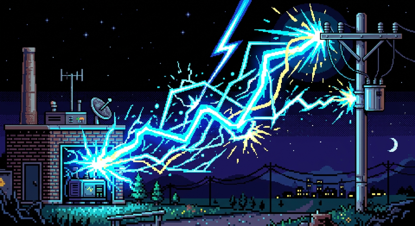 Electricity pixel art