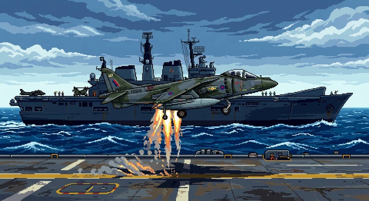 a hariet jumpjet pixel art