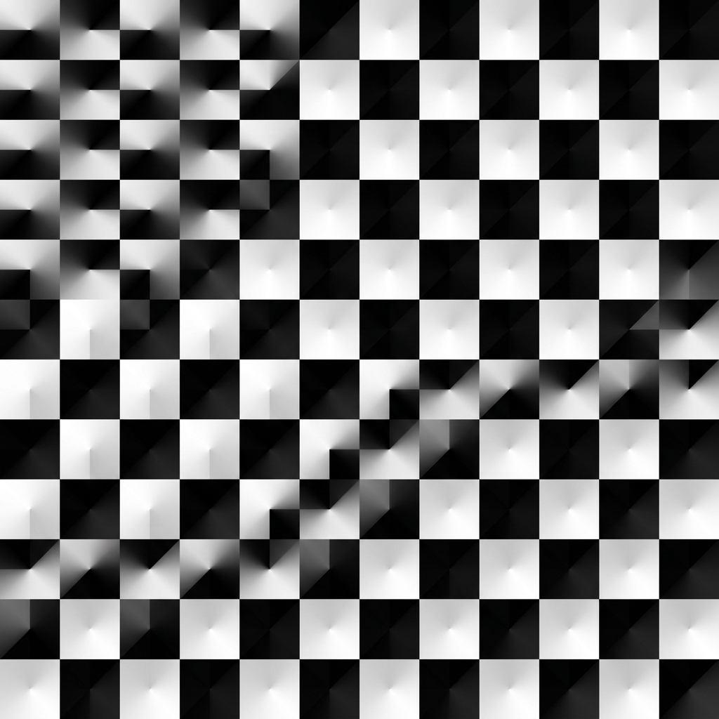 background: 
  repeating-conic-gradient(#000 0% 25%, #fff 0% 50%) 
  0 / 100px 100px;
width: 1000px; 
height: 1000px;