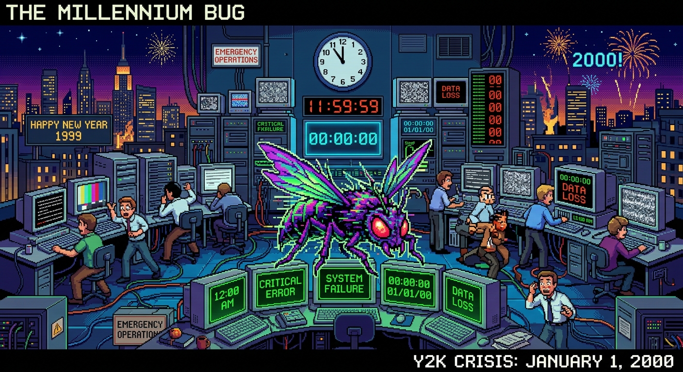 the millenium bug, pixel art