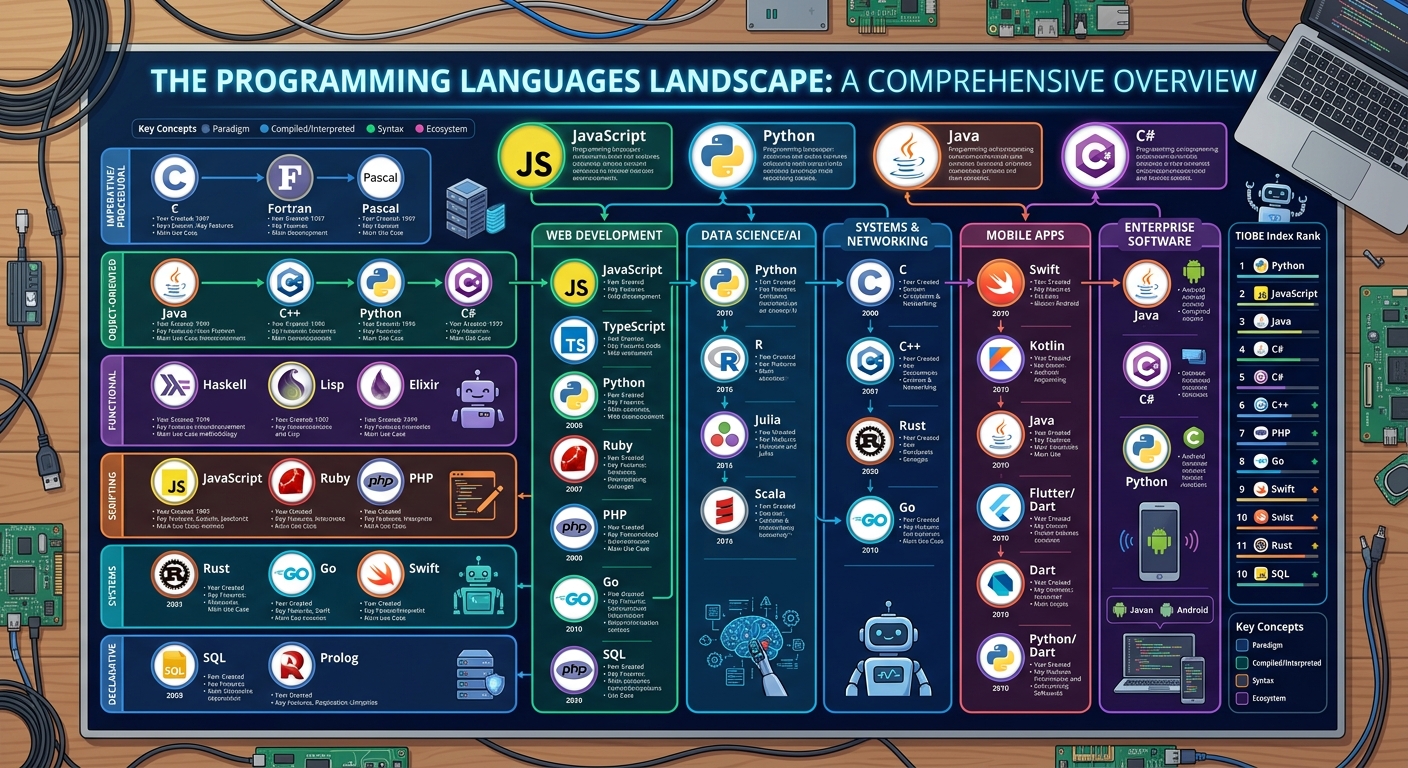 programming languages chart