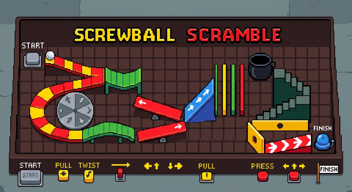 screwball scramble pixel art