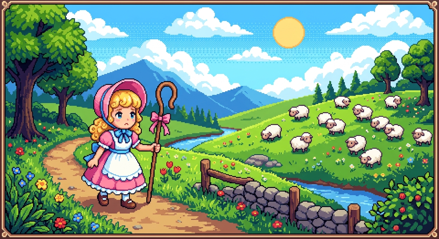 Little bo-peep pixel art