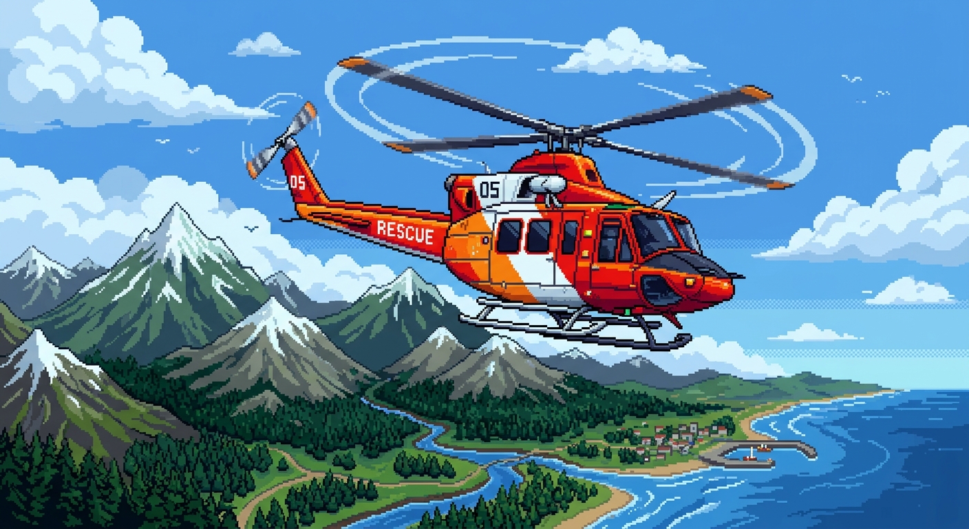 helicopter pixel art