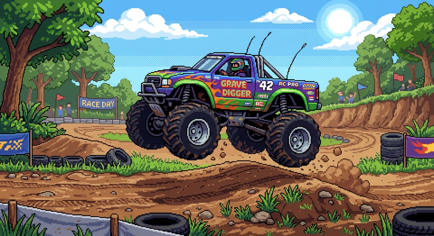 rc car pixel art