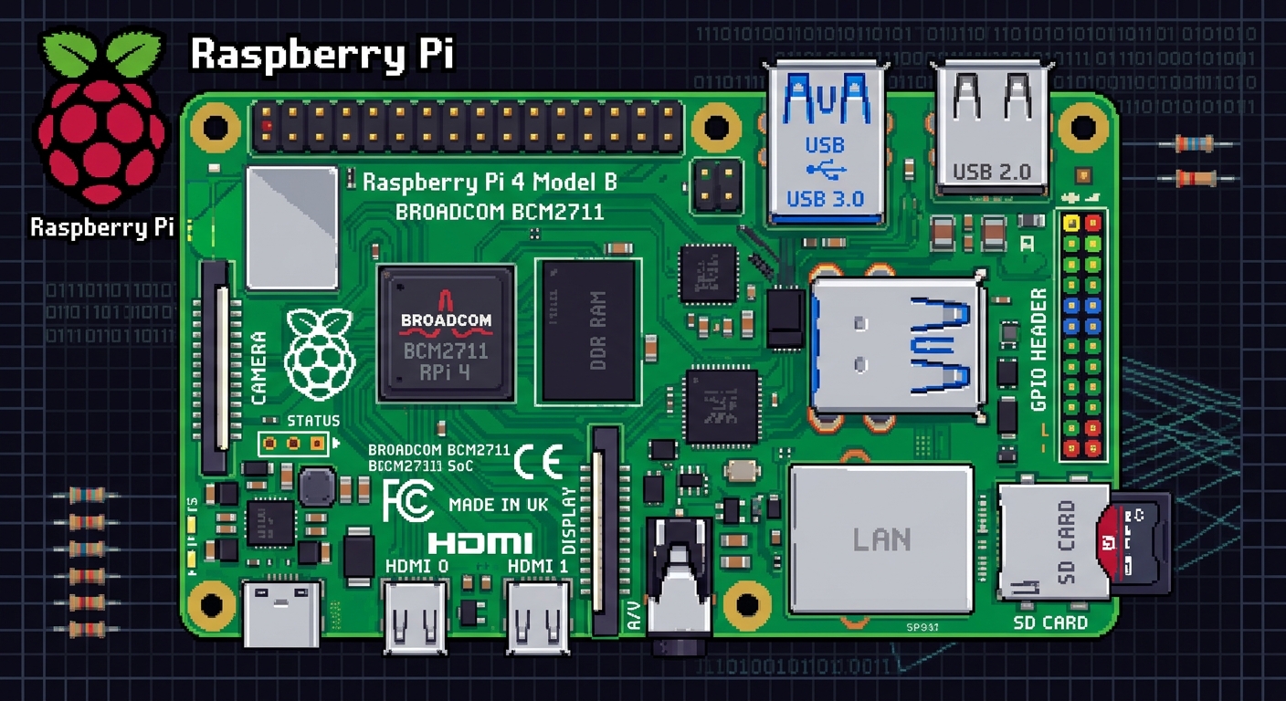 Raspberry Pi pixel art