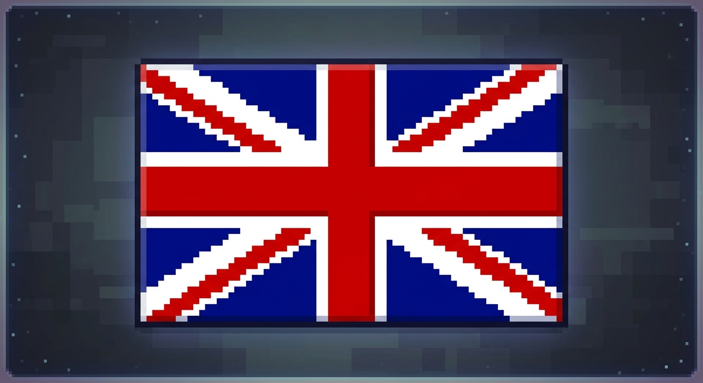 Union Jack Pixel art