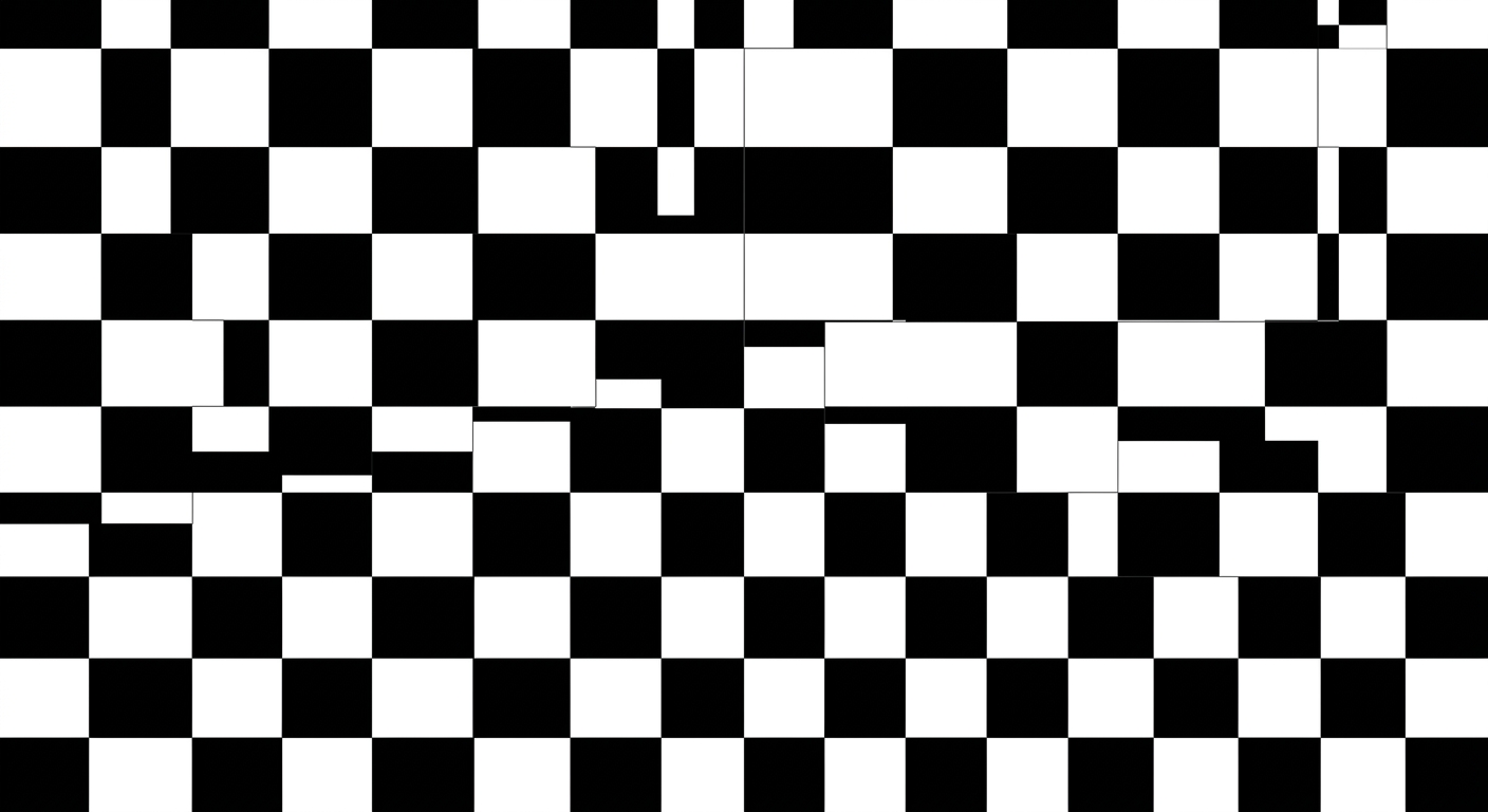 a black and white chequered pattern
