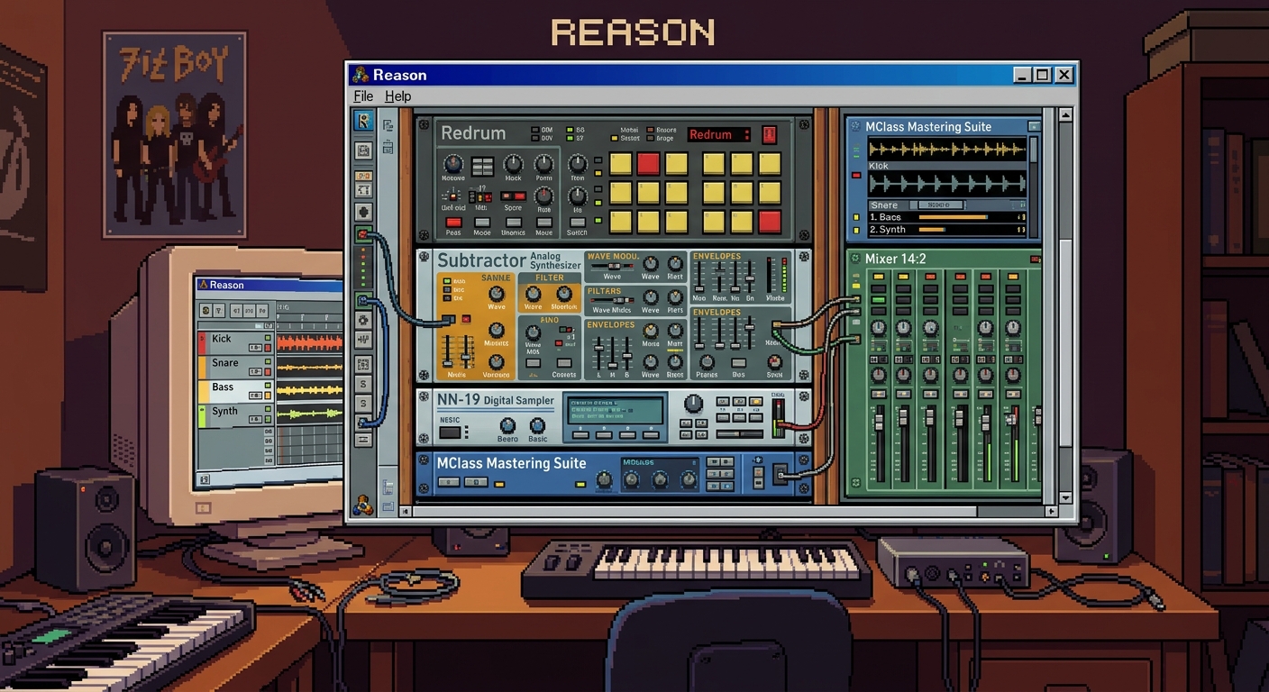 Reason software pixel art