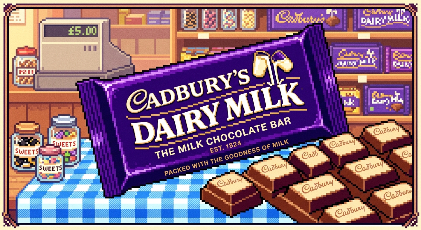 Cadbury's Dairy Milk Pixel Art