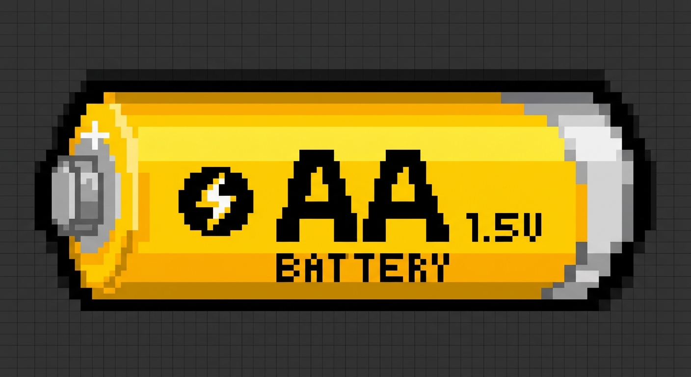 AA battery pixel art