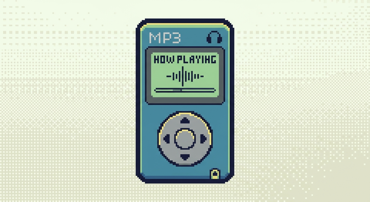 mp3 player pixel art