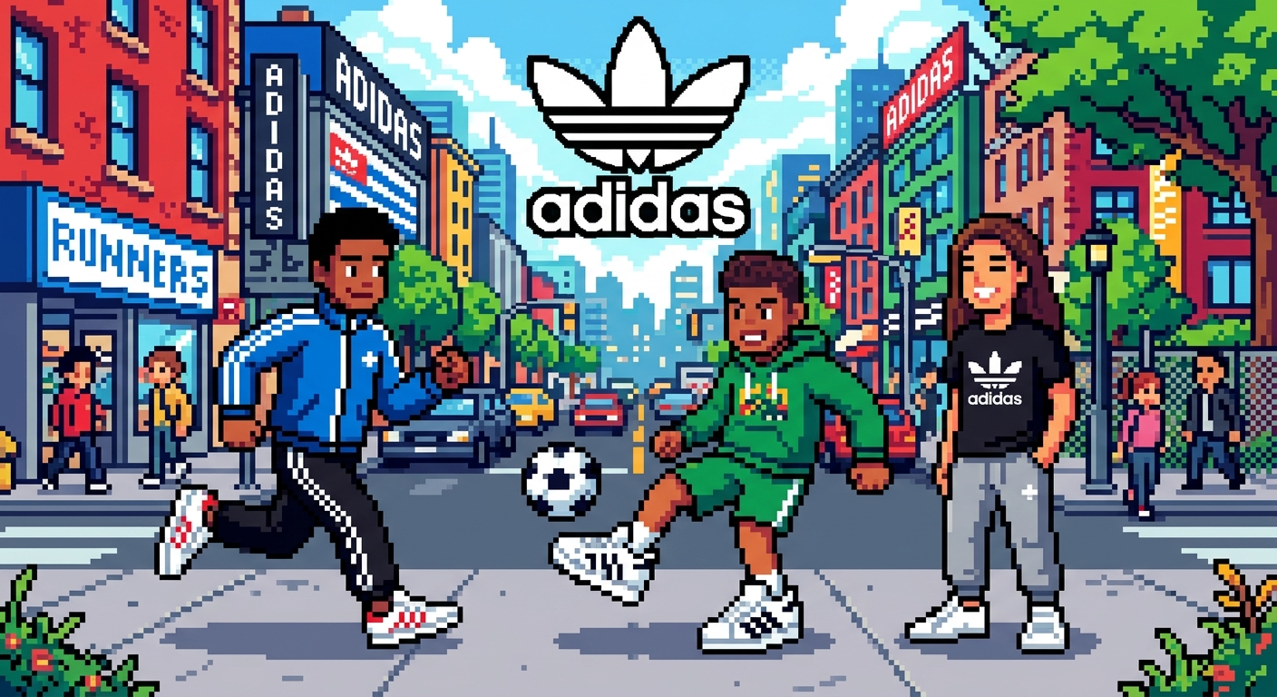adidas pixel art