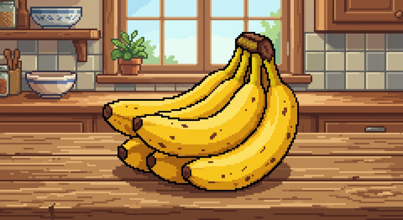 bananas pixel art
