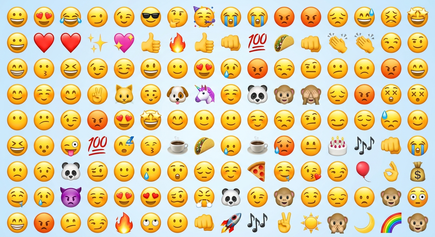 100 emoji's