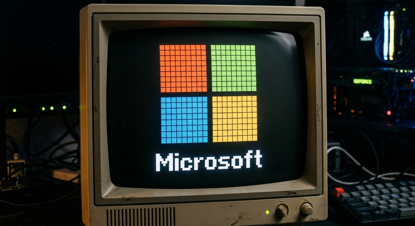 Microsoft Logo pixel art