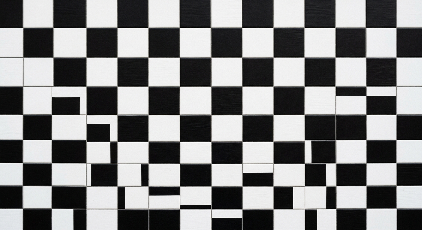 a black and white chequered pattern