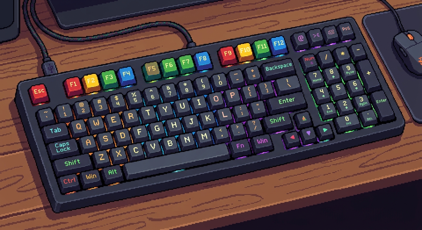 keyboard pixel art