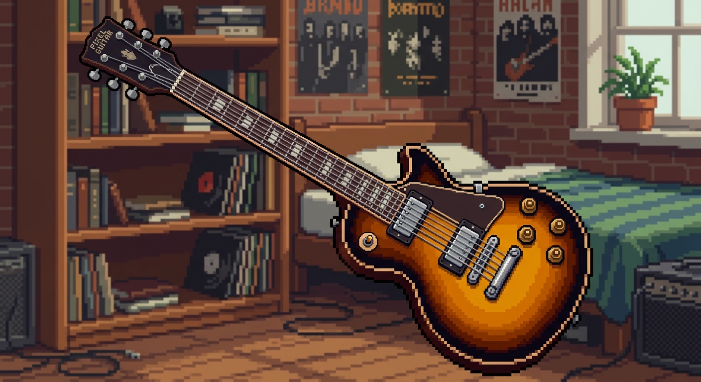 guitar pixel art