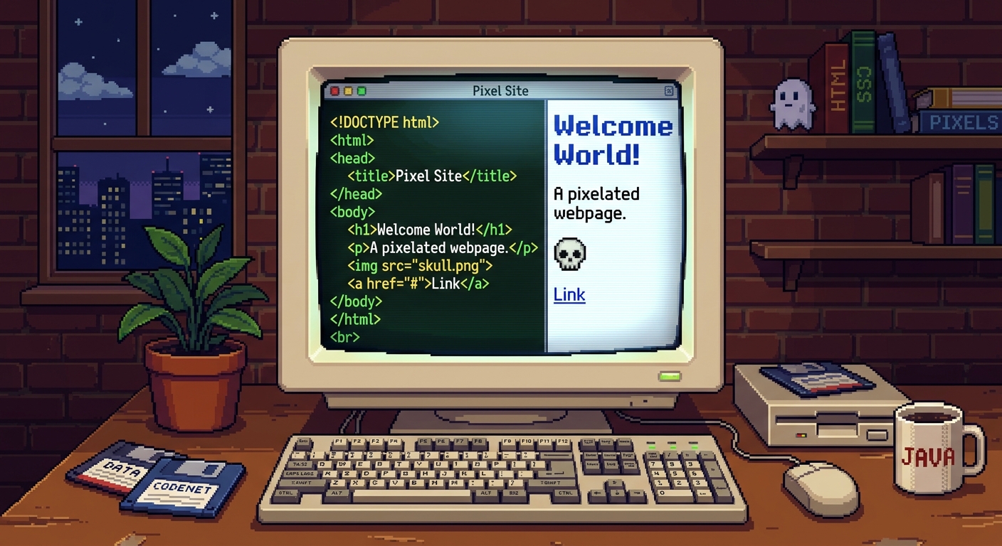HTML pixel art